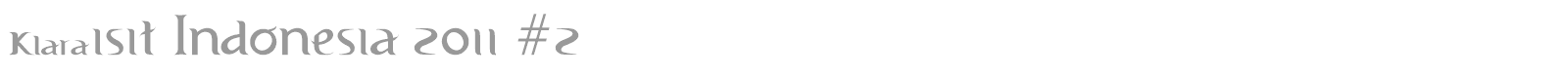 Visit Indonesia 2011 font preview